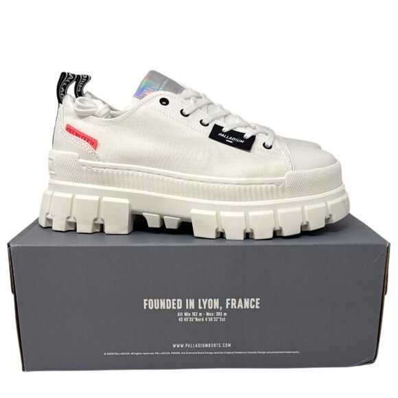 Palladium Revolt Lo TX Sneakers White Size 10 Women Chunky - Picture 2 of 13
